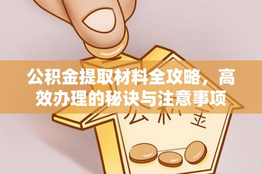 褒忠公积金提取材料全攻略，高效办理的秘诀与注意事项