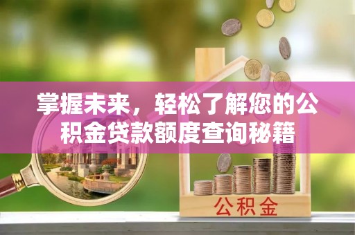 褒忠掌握未来，轻松了解您的公积金贷款额度查询秘籍