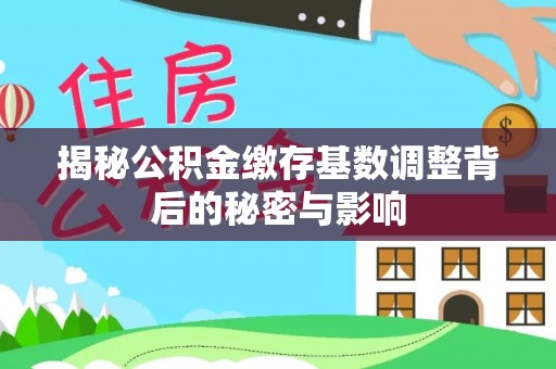 褒忠揭秘公积金缴存基数调整背后的秘密与影响