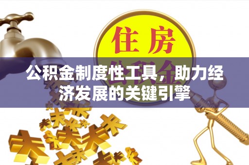 褒忠公积金制度性工具，助力经济发展的关键引擎