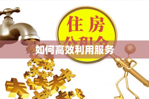 褒忠如何高效利用服务