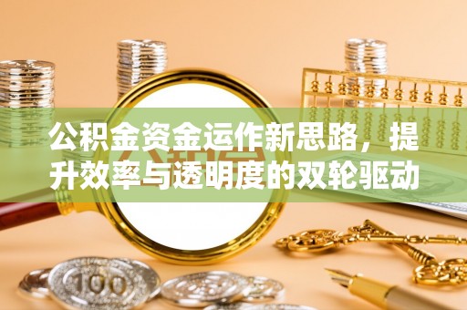 褒忠公积金资金运作新思路，提升效率与透明度的双轮驱动