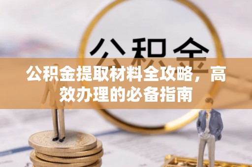 褒忠公积金提取材料全攻略，高效办理的必备指南