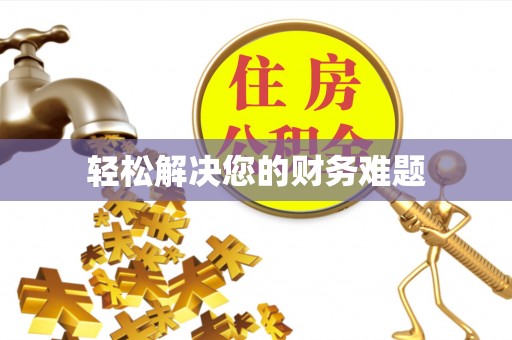 褒忠轻松解决您的财务难题