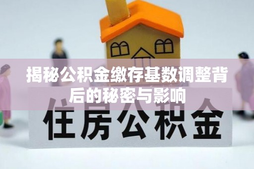 褒忠揭秘公积金缴存基数调整背后的秘密与影响
