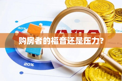 褒忠购房者的福音还是压力？