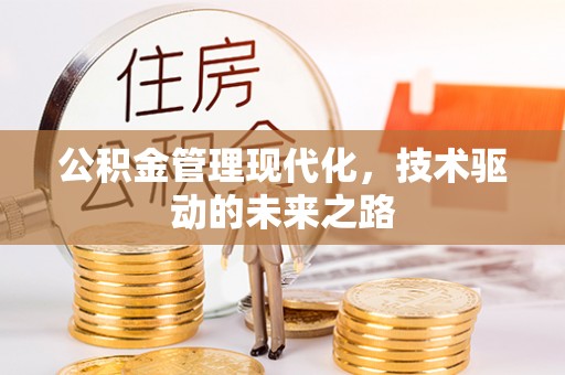 褒忠公积金管理现代化，技术驱动的未来之路